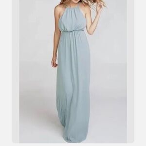 Brand new with tags Show Me your Mumu Dress in blue gray